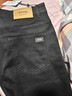 JEEP SPIRIT吉普牛仔褲男修身韓版秋冬季褲子男士休閑褲彈力男褲 黑色 33 曬單實(shí)拍圖