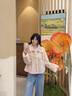 香影張予曦同款咩咩絨環(huán)保皮草女2025冬季新款皮毛一體毛絨短外套 粉色 S 曬單實(shí)拍圖