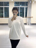 班尼路長(cháng)袖t恤女裝春秋新款純棉小個(gè)子女生內搭上衣打底衫寬松休閑衣服 白-純色 【100%棉】 M 曬單實(shí)拍圖