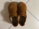 BIRKENSTOCK勃肯德國進(jìn)口男女款牛皮絨面革軟木London低幫休閑鞋 棕色窄版1023650 38 曬單實(shí)拍圖