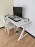 戟創(chuàng  )AGKey-鈦戟S3電競桌臺式電腦桌實(shí)木家用書(shū)桌可裝機械臂碳纖維 【S3白碳纖維紋】ENF級環(huán)保 140*75*75cm 二段分板 曬單實(shí)拍圖