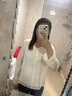 香影新中式國風(fēng)白色襯衫女2026春季新款絕美提花長(cháng)袖圓領(lǐng)襯衣上衣 鷺白 M 160/84A/95-110斤 曬單實(shí)拍圖