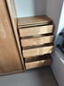 源氏木語(yǔ)實(shí)木斗柜臥室床邊抽屜柜復古櫻桃木儲物柜家用靠墻收納柜 【1】1.09m五斗柜(1095*616*400mm) 曬單實(shí)拍圖