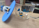 迪士尼兒童水杯玻璃杯牛奶杯帶蓋藍色唐老鴨 曬單實(shí)拍圖