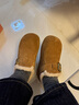 卓詩(shī)尼加絨勃肯鞋女2025冬新款春厚底內增高女鞋子保暖棉鞋毛毛鞋雪地靴 駝色【加絨保暖毛毛里】 37 曬單實(shí)拍圖