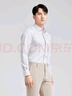 雅戈爾（YOUNGOR）長(cháng)袖襯衫男免燙襯衫棉彈面料爽滑舒適光澤顯氣質(zhì)商場(chǎng)同款合款 淺綠條紋 43 曬單實(shí)拍圖