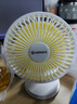 艾美特（AIRMATE）小風(fēng)扇桌面便攜式小型電風(fēng)扇充電辦公宿舍學(xué)生床頭夾扇臺夾扇 【插電款/二檔】白色 曬單實(shí)拍圖