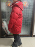 皮爾卡丹（pierre cardin）2025新款免洗兒童羽絨服女童中大童中長(cháng)款韓版女孩加厚大童外套冬 紅色【尺碼偏大按照身高拍】 160 cm 曬單實(shí)拍圖