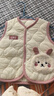優(yōu)奇嬰兒衣服男女寶寶秋冬120克夾棉保暖防風(fēng)馬甲嬰幼兒早秋坎肩上衣 曬單實(shí)拍圖