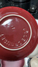 酷彩（Le Creuset）法式炻瓷20cm深盤(pán)餐盤(pán) 家用餐具菜盤(pán)水果盤(pán)歐式餐具餃子盤(pán) 深盤(pán)紅色 20cm 曬單實(shí)拍圖