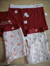 笛莎（DEESHA）本命年兒童紅色內褲純棉女童馬年平角女寶中大童學(xué)生女孩四角短褲 平角4條【純棉10A抗菌底襠】02 110 M碼 （建議體重 20-28斤） 曬單實(shí)拍圖