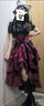 閃動(dòng)少女（SHANDONGSHAONV）莊園暗黑哥特風(fēng)lolita黑色拜新年服紅色提拉套裝洛麗塔cos服裝 黑色上衣 S 曬單實(shí)拍圖