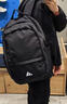 adiYate新款休閑新款大容量運動(dòng)雙肩包初高中學(xué)生百搭書(shū)包男女電腦包 黑色 曬單實(shí)拍圖