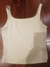 蕉內棉棉311H女士吊帶上衣背心修身內搭打底衫女生春夏款 【細肩帶】暖白 S 曬單實(shí)拍圖