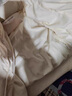 京功少女短外套棉服冬季女短款加厚保暖棉衣時(shí)尚加絨小個(gè)子棉襖 米白色 M 曬單實(shí)拍圖