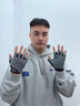 奢思感男士開(kāi)車(chē)專(zhuān)用賽車(chē)手套薄款汽車(chē)吸汗防汗防滑半指秋冬防滑騎行男女 SONNY半指灰色 XL 曬單實(shí)拍圖