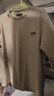 UR2026春季新款男裝休閑動(dòng)物刺繡圓領(lǐng)長(cháng)袖T恤UML450212 卡其灰花灰 XS 曬單實(shí)拍圖