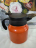 韓笑悶茶壺316不銹鋼燜茶壺陶瓷內膽小型保溫壺泡茶壺茶水分離保溫杯 活力橙316內膽800ml 曬單實(shí)拍圖