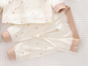 小三月新生嬰兒兒衣服a類純棉秋衣褲男女寶寶分體開襠小月齡多巴胺套裝 C5檸檬熊套裝 90 cm 建議20-25斤 曬單實拍圖