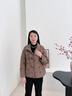 羅蒙（ROMON）媽媽冬裝短款加厚棉服中老年女裝新中式棉襖奶奶過(guò)年衣服棉衣外套 咖色 XL  （推薦90-105斤） 曬單實(shí)拍圖