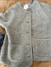 優(yōu)衣庫女裝男裝仿羊羔絨搖粒絨休閑開(kāi)衫長(cháng)袖寬松外套冬新款479616 02 淺灰色 M /160/84A 曬單實(shí)拍圖