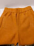 洋芯格 YOUNG FEELING南瓜橙加絨羊毛呢彎刀褲女秋冬季爆款加厚保暖寬松休閑呢子直筒褲 南瓜橙-加絨 L (28) 建議105-115斤 曬單實(shí)拍圖