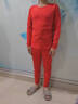 浪莎（LangSha）大紅本命年男士套裝內褲襪子六件套保暖內衣純棉秋衣秋褲馬年禮物 【純棉6件套】· 1秋衣1長(cháng)褲2內褲2襪 L /170 曬單實(shí)拍圖