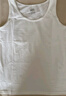 浪莎吊帶小背心女純棉夏內搭打底修身無(wú)袖外穿夏天薄款透氣汗衫 白色*2 2XL 建議125-150斤 曬單實(shí)拍圖