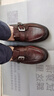 金利來(lái)（Goldlion）女鞋2025春季法式單鞋皮帶扣小皮鞋一腳蹬樂(lè )福鞋G688440170棕色39 曬單實(shí)拍圖