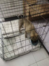 喵末狗籠子大中小型犬狗窩帶廁所折疊便攜貓籠子超大號狗狗圍欄寵物籠 黑色70*50*60   適合30斤內 基礎款：防卡腳墊+托盤(pán)廁所 曬單實(shí)拍圖