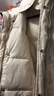 鴨鴨大碼加厚連帽羽絨服女韓版小個(gè)子短款保暖面包服冬季新款外套 象牙白 【升級保暖】 L  【建議105-120斤】 曬單實(shí)拍圖