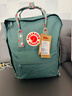FJALLRAVEN北極狐雙肩包kanken男女戶(hù)外大容量書(shū)包電腦包運動(dòng)旅行背包23510 664-916霜綠色/五彩底紋 16L【可容納14寸筆記本電腦】 曬單實(shí)拍圖