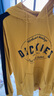 Dickies衛衣 撞色織帶連帽衛衣 女士秋冬季字母印花休閑上衣 衛衣女 9585 姜黃 S 曬單實(shí)拍圖