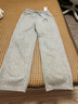 班尼路（Baleno）高腰垂感直筒褲女2025年春秋季新款簡(jiǎn)約舒適小狗印花拼接休閑衛褲 曬單實(shí)拍圖