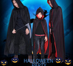 梓嘉福萬(wàn)圣節表演服裝成人黑色斗篷巫師袍死神吸血鬼cosplay魔術(shù)斗篷 140cm雙層立領(lǐng)紅黑（一面紅一面黑） 曬單實(shí)拍圖