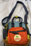 SHUKIKU方糖多功能迷你包兒童戶(hù)外防潑水雙肩包斜挎包手提旅游包經(jīng)典橙紅 曬單實(shí)拍圖