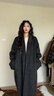 GARNUO黑灰色雙面羊毛大衣女小個(gè)子秋冬季新款中長(cháng)款高級感加厚毛呢外套 深灰色 S 【85-110斤】 曬單實(shí)拍圖