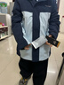 伯希和（Pelliot）戶(hù)外兒童三合一男女春夏沖鋒夾克防水防風(fēng)外套衣服13345137藍130 曬單實(shí)拍圖
