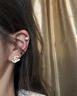 BJYL復古小香風(fēng)雙c耳釘女輕奢高級感精致耳環(huán)小巧百搭新款氣質(zhì)耳飾女 小香風(fēng)雙C耳環(huán)【一對】 曬單實(shí)拍圖