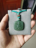 印象眸  和田玉吊墜十二生肖守護神玉墜保寶佛原創(chuàng  )設計款淺青玉吊墜 曬單實(shí)拍圖