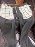 羅蒙（ROMON）深冬季厚款保暖柔軟磨毛呢料商務(wù)休閑褲男修身小直筒百搭褲子男士 V46788-灰 33 曬單實(shí)拍圖