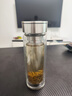 富光抗菌玻璃杯雙層高硼硅泡茶杯子茶水分離杯高檔車(chē)載水杯男京東限定 曬單實(shí)拍圖