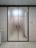 度艦廚房推拉門(mén)陽(yáng)臺極窄邊框三聯(lián)動(dòng)推拉門(mén)玻璃門(mén)定制吊軌無(wú)地軌隱形隱藏隔斷移門(mén)拉門(mén) 10實(shí)心款-地軌兩扇（3平米起算） 曬單實(shí)拍圖