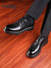 金利來(lái)男鞋商務(wù)正裝鞋時(shí)尚個(gè)性德比鞋舒適耐磨皮鞋G571330488AAA黑色40 曬單實(shí)拍圖