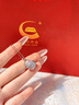中國黃金（CHINA GOLD）銀項鏈女款情人節生日禮物女士女生送女友輕奢小眾高級感S925 招財貓咪項鏈 曬單實(shí)拍圖