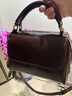 MK包包女2025新款時(shí)尚質(zhì)感斜挎包情人節真牛皮手提單肩包 咖啡色 曬單實(shí)拍圖