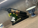 游復吟紅酒酒架新中式卡通熊貓竹子家居工藝品紅酒架子酒柜裝飾品擺件客 熊貓竹子酒架(不含酒瓶) 曬單實(shí)拍圖