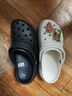 卡駱馳（crocs）經(jīng)典云朵Clog女沙灘洞洞鞋涼拖鞋206750 黑色  38  曬單實(shí)拍圖
