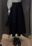 班尼路半身裙子女2026春秋新款百搭小個(gè)子時(shí)尚顯瘦韓版爆款黑色中長(cháng)裙 黑#純色 S 曬單實(shí)拍圖