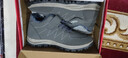 男冬季加絨保暖爸爸棉鞋中老年加厚防水棉鞋羊毛絨高幫厚底雪地靴 CX-健步鞋【灰色】 43 【運動(dòng)標準碼】 曬單實(shí)拍圖
